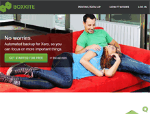 Tablet Screenshot of getboxkite.com